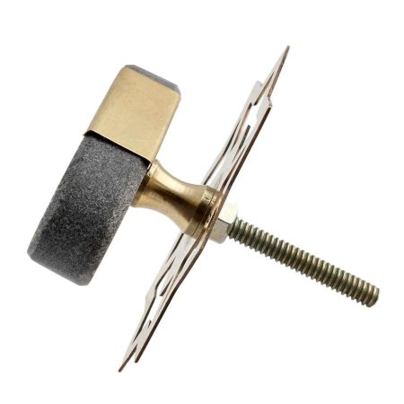 Grey Oval Golden Stone Dresser Knobs